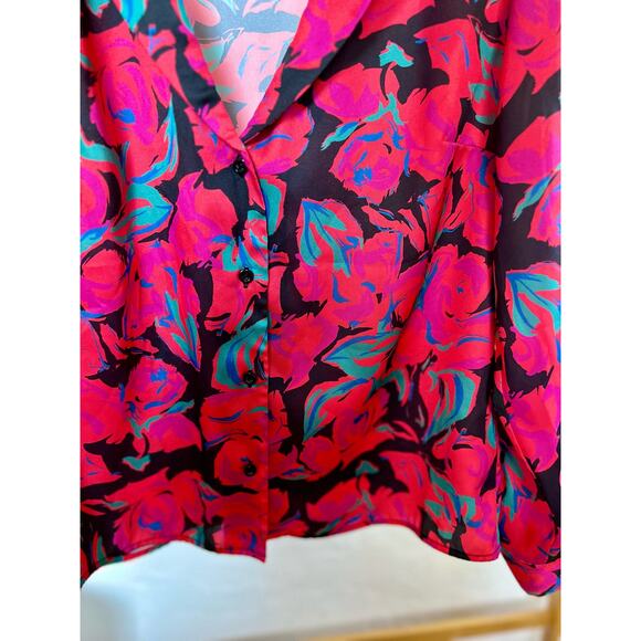 Topshop Floral Print Pyjama Shirt - Picture 3 of 9